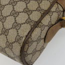 GUCCI GG Supreme Web Sherry Line Bag PVC Beige Gold 56 02 005 Auth BA13019-15