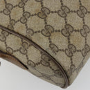 GUCCI GG Supreme Web Sherry Line Bag PVC Beige Gold 56 02 005 Auth BA13019-16