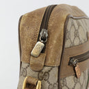 GUCCI GG Supreme Web Sherry Line Bag PVC Beige Gold 56 02 005 Auth BA13019-10