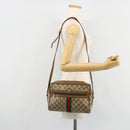 GUCCI GG Supreme Web Sherry Line Bag PVC Beige Gold 56 02 005 Auth BA13019-25