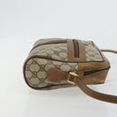 GUCCI GG Supreme Web Sherry Line Bag PVC Beige Gold 56 02 005 Auth BA13019-3