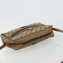GUCCI GG Supreme Web Sherry Line Bag PVC Beige Gold 56 02 005 Auth BA13019-6