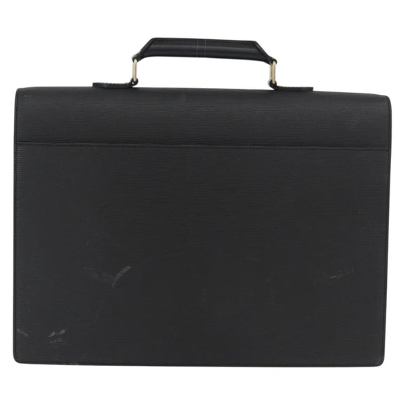 LOUIS VUITTON Epi Serviette Conseiller Business Bag Black M54422 LV Auth BA13021
