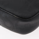 Christian Dior Trotter Canvas Umhängetasche PVC Schwarz Gold Auth BA13023-13
