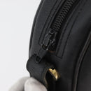 Christian Dior Trotter Canvas Umhängetasche PVC Schwarz Gold Auth BA13023-15