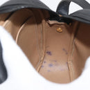 Christian Dior Trotter Canvas Umhängetasche PVC Schwarz Gold Auth BA13023-18