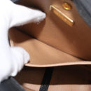 Christian Dior Trotter Canvas Umhängetasche PVC Schwarz Gold Auth BA13023-20