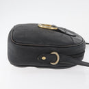 Christian Dior Trotter Canvas Umhängetasche PVC Schwarz Gold Auth BA13023-4