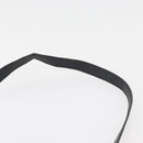 Christian Dior Trotter Canvas Umhängetasche PVC Schwarz Gold Auth BA13023-8