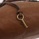 Chloe Paddington Hand Bag Leather Brown Gold Silver Auth BA13024M-14
