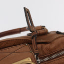 Chloe Paddington Hand Bag Leather Brown Gold Silver Auth BA13024M-16