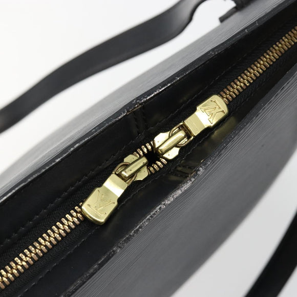 LOUIS VUITTON Epi Lussac Schultertasche Schwarz M52282 LV Auth BA13025