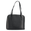LOUIS VUITTON Epi Lussac Schultertasche Schwarz M52282 LV Auth BA13025-1