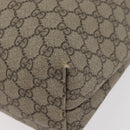 GUCCI GG Supreme Web Sherry Line Tote Bag PVC Beige Gold 211134 Auth BA13026-17