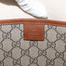 GUCCI GG Supreme Web Sherry Line Tote Bag PVC Beige Gold 211134 Auth BA13026-19