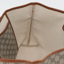GUCCI GG Supreme Web Sherry Line Tote Bag PVC Beige Gold 211134 Auth BA13026-20