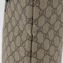 GUCCI GG Supreme Web Sherry Line Tote Bag PVC Beige Gold 211134 Auth BA13026-5