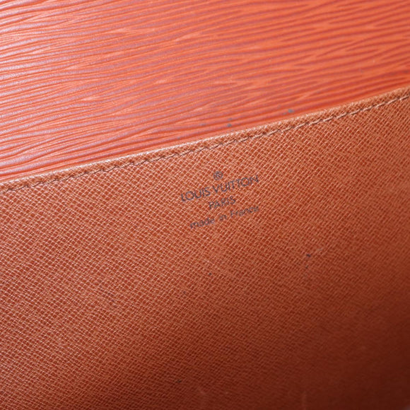 LOUIS VUITTON Epi Serviette Conseiller Briefcase Brown M54423 LV Auth BA13027