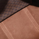 CELINE Macadam Canvas Boston Bag PVC Leder Braun Gold Auth BA13030-11