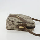 GUCCI GG Supreme Umhängetasche PVC Beige Gold Auth BA13033-3