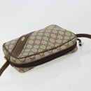 GUCCI GG Supreme Umhängetasche PVC Beige Gold Auth BA13033-6