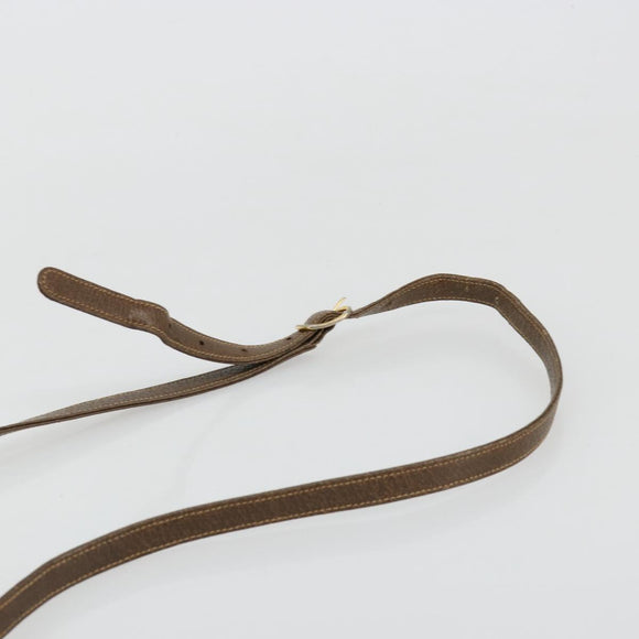 GUCCI GG Supreme Umhängetasche PVC Beige Gold Auth BA13033