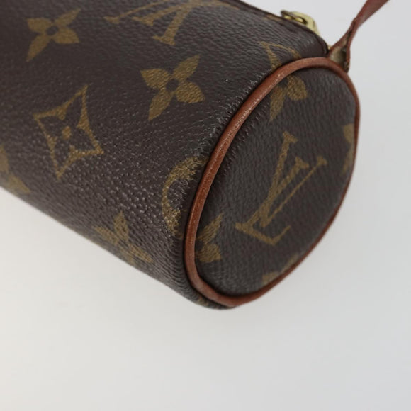 LOUIS VUITTON Monogram Papillon Pouch LV Auth BA13034