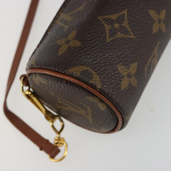 LOUIS VUITTON Monogram Papillon Pouch LV Auth BA13034