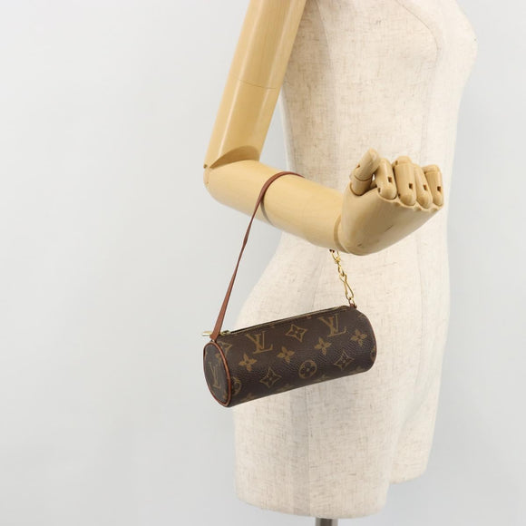 LOUIS VUITTON Monogram Papillon Pouch LV Auth BA13034