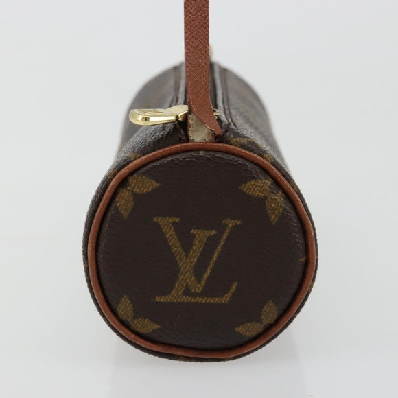 LOUIS VUITTON Monogram Papillon Pouch LV Auth BA13034