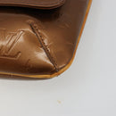 LOUIS VUITTON Monogram Vernis Thompson Street Bag Bronze M91124 LV Auth BA13035-15
