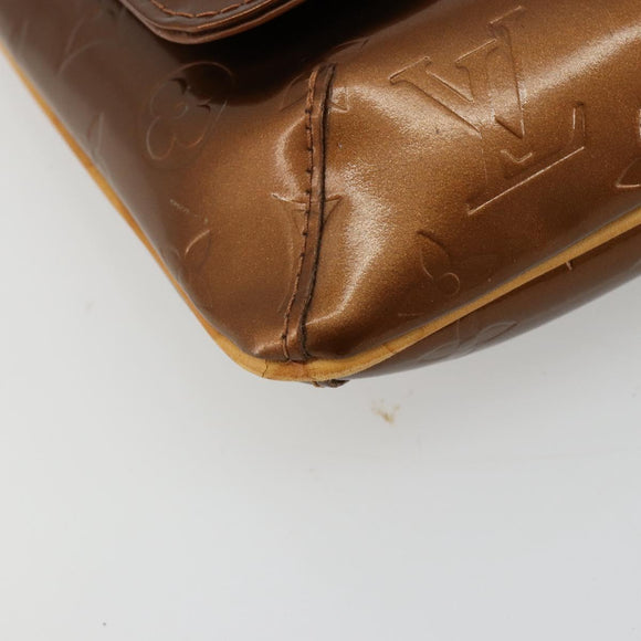 LOUIS VUITTON Monogram Vernis Thompson Street Bag Bronze M91124 LV Auth BA13035