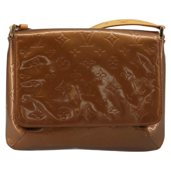 LOUIS VUITTON Monogram Vernis Thompson Street Bag Bronze M91124 LV Auth BA13035