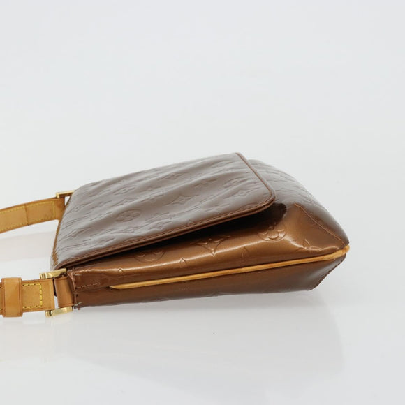 LOUIS VUITTON Monogram Vernis Thompson Street Bag Bronze M91124 LV Auth BA13035