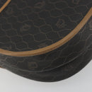 Christian Dior Honeycomb Canvas Umhängetasche PVC Schwarz Gold Auth BA13036-16