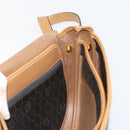 Christian Dior Honeycomb Canvas Umhängetasche PVC Schwarz Gold Auth BA13036-19