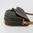 Christian Dior Honeycomb Canvas Umhängetasche PVC Schwarz Gold Auth BA13036-3