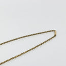 Chloe Chain Elsie Shoulder Bag Leather Navy Gold Auth BA13039A-8