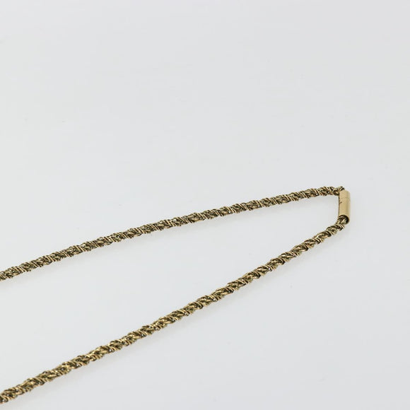 Chloe Chain Elsie Shoulder Bag Leather Navy Gold Auth BA13039A