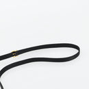 Salvatore Ferragamo Vala Schoudertas Satijn Zwart Goud Auth BA13042A-8