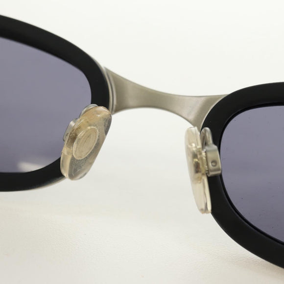 CHANEL COCO Mark Sunglasses metal Silver CC Auth BA13043M