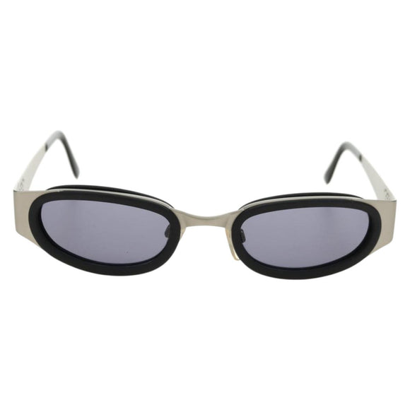 CHANEL COCO Mark Sunglasses metal Silver CC Auth BA13043M