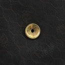 Christian Dior Honeycomb Canvas Chain Shoulder Bag PVC Black Gold Auth BA13044-18