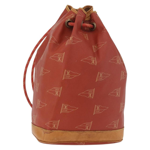 LOUIS VUITTON LV Cup Saint Tropez Shoulder Bag Red M80026 LV Auth BA13045