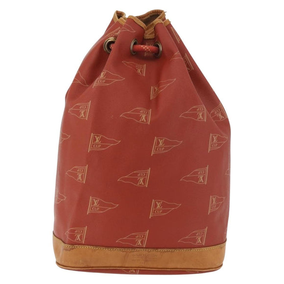 LOUIS VUITTON LV Cup Saint Tropez Shoulder Bag Red M80026 LV Auth BA13045