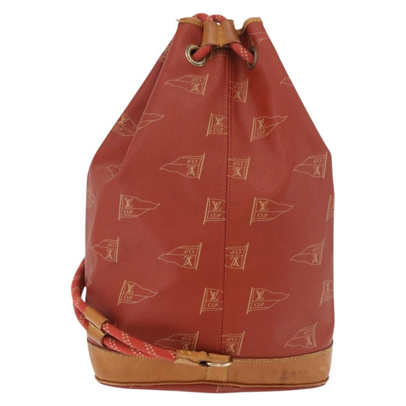 LOUIS VUITTON LV Cup Saint Tropez Shoulder Bag Red M80026 LV Auth BA13045