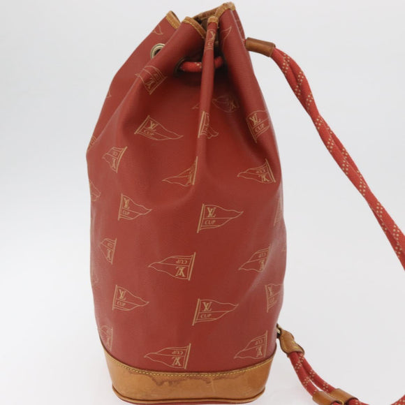 LOUIS VUITTON LV Cup Saint Tropez Shoulder Bag Red M80026 LV Auth BA13045