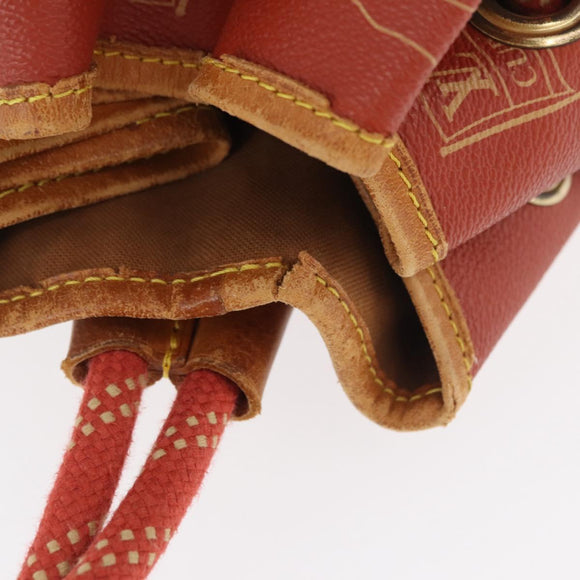 LOUIS VUITTON LV Cup Saint Tropez Shoulder Bag Red M80026 LV Auth BA13045