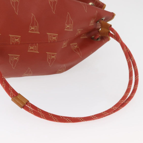 LOUIS VUITTON LV Cup Saint Tropez Shoulder Bag Red M80026 LV Auth BA13045