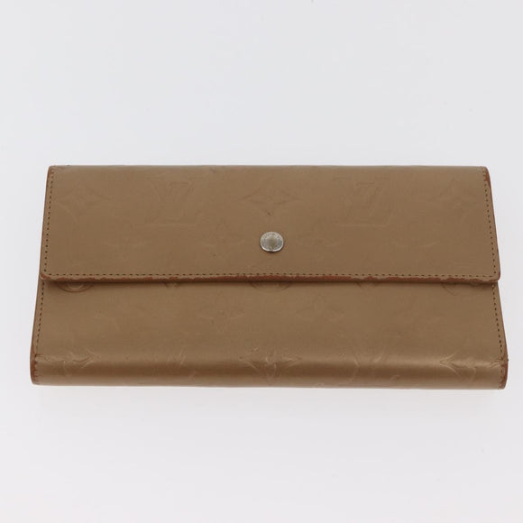 LOUIS VUITTON Monogram Vernis Planner 4-delige set Beige LV Auth BA13050